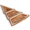Martha Stewart Ceramic Gingerbread Tree 3 Sectioned Tidbit Tray in Brown 140233.01 - alternate 5