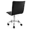 Elama Faux Leather Adjustable Rolling Office Chair in Black ELM-729B-BLK - alternate 3