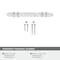 Amerock Carrione 3-3/4 inch 96mm Center-to-Center Marble White/Polished Chrome Cabinet Pull BP36648MW26 - alternate 3