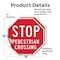 Signmission Stop Pedestrian Crossing, 18 inch X 18 inch, Vinyl Decal, 2PK OC-D-2PACK-18-7 - alternate 4