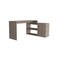 Homeroots 60" Light Gray L Shape Computer Desk 477847 - alternate 1