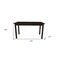 Homeroots 60" Dark Brown Solid Wood Dining Table 548924 - alternate 11