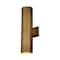 Vaxcel Chiasso 2-Light Warm Brass Outdoor Wall Sconce Aluminum Shade Wall Mount Fixture T0789 - alternate 1