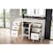 James Martin Vanities Addison 48" Single Vanity, Glossy White, w/ 3 CM Siberian Silestone Top E444-V48-GW-3SFR - alternate 2