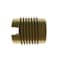 Zoro Select Knife Thread Insert, 3/8"-16 Int Thrd Sz, 1 in L, 1/2 in Dia., Brass, Plain EZ-400-610 - alternate 4