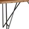 Homeroots 55" Brown and Black Solid and Manufactured Wood Cross Leg Console Table 524157 - alternate 3