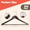 Lifemaster Wooden Clothes Hangers, Non-Slip, Space-Saving, 360 Deg Swivel Hook, Holds 10lbs, Cherry, 100PK CMPWH100CY - alternate 10