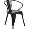 Flash Furniture Contemporary Chair, Black Back, 21-1/2 in W 19" L 27-3/4" H, Integrated CH-31270-BK-GG - alternate 1