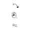 Premier Bayview Single-Handle 1-Spray Tub and Shower Faucet in Chrome with Valve 3552559 - alternate 4