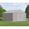 Arrow Classic 12 x 12 x 8 ft Flute Grey Steel Storage Shed CLG1212FG - alternate 9