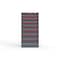 Strong Hold 8 drawer cabinet - (2x 4ft, 2x 5ft, 1x 6ft, 2x 7ft, 1x 8ft) - Red accents - Electronic Lock S3060-PPRAS-0801DS - alternate 1