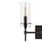 Jonathan Y Cato 13.5" 2-Light Bohemian Farmhouse Iron/Glass LED Vanity, Oil Rubbed Bronze/Clear JYL7806A - alternate 7