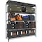 Factory 2U Wire Shelving Unit, 18inD x 41inW x 72inH, 5 Shelves, Commercial Duty, 800 lbs Per Shelf, Black 803978 - alternate 1