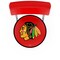 Holland Bar Stool Co 30" Chrome 2-Ring Chicago Blackhawks Swivel Bar Stool, Back L7C430ChiHwk-R - alternate 3