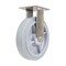 Vestil Thermoplastic Rubber Rigid Caster 8 In. Diameter x 2 In. Width 675 Lb. Capacity Gray CST-E-SS-8X2TPR-R - alternate 1