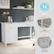 Martha Stewart 22.75 in. D X 54 in. W X Engineered Wood, Steel, White Frame/Polished Brass Hardware ZG-ZP-09-WH-GLD-MS - alternate 7