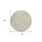 Homeroots 8' Beige And Brown Round Abstract Washable Indoor Outdoor Area Rug 594901 - alternate 4