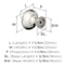 Amerock Edona 1-1/4 inch (32mm) Diameter Polished Nickel Cabinet Knob, 25PK 25VMP53005PN - alternate 3
