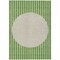 Homeroots 9' X 12' Green And Gray Striped Washable Indoor Outdoor Area Rug 597161 - alternate 6