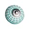 Homeroots Set of Twelve Turquoise And White Geometric Ceramic Drawer Pull Knobs, 12PK 358125 - alternate 1