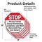 Signmission Stop Please Follow Social Distancin, 6 inch X 6 inch, Vinyl Decal, 5PK OC-D-5PACK-6-196 - alternate 4