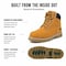 Handpoint Mens Wheat Nubuck Leather Soft Toe Work Boots-Slip Resistant Casual Safety Shoes, 7 00094EE-7 - alternate 7
