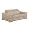 Homeroots 72in Cream and Silver Italian Leather Loveseat 720509 - alternate 9