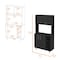 Homeroots 28" Black Wall mounted Accent Cabinet With Seven Shelves And Six Drawers 546374 - alternate 5