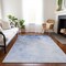 Homeroots 8' X 10' Navy Blue And Denim Blue Ombre Washable Indoor Outdoor Area Rug 577911 - alternate 4
