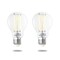 Bulbrite Solana 60-Watt Equivalent 90 CRI A19 Smart WIFI Connected LED Edison Filament Light Bulb, 2PK 861706 - alternate 1