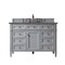 James Martin Vanities Brittany 48in Single Vanity, Urban Gray w/ 3 CM Parisien Bleu Silestone Top 650-V48-UGR-FPBL - alternate 1