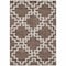 Homeroots 3' X 5' Brown And Ivory Geometric Washable Indoor Outdoor Area Rug 593756 - alternate 7