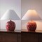 Jonathan Y Felice 17.25" Modern Cottage Floral Ceramic Globe LED Table Lamp, Red/White JYL5508B - alternate 7