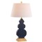 Jonathan Y Carter 29" Ceramic/Resin LED Table Lamp, Navy/Gold JYL3018A - alternate 7