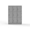 Strong Hold 14 GA Triple-Tier Locker - 9 Compartments 4.66-9D-18-3T-L - alternate 2