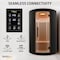 Saunaspa Round Infrared Sauna, Canadian Hemlock Wood, Red Light Heater, Glass Door MNSC0025-0SBK - alternate 6