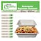 Ecoquality 22oz Rectangular Sugarcane Container, Compostable Bowls for Takeout, and Restaurant, 200PK EQCRTB22-200 - alternate 6