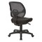 Office Star Products EM Series Mesh Screen Back Task Chair with Fabric Seat, Black em2910 - alternate 3