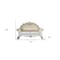 Homeroots 70in Champagne And Pearl Faux Leather Loveseat and Toss Pillows 515713 - alternate 2
