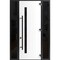 Vdomdoors Steel Door Dekton 0163 Ardesia Nero 96вЂќ/ 2 Side Exterior Windows Sidelites/ Entry Door Painted W1 DEKTON0163EXD-ARD-W12+36+12xH96-LH-I - alternate 3