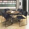 Regency Round Kee Adjustable Classroom Table W/ 4 Zeng Stack Chairs, 36 in W, 36 in L, Noble Oak TB36RNDNOAPGY44BK - alternate 6