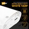 Tarpex Extra Heavy Duty Tarp, 50 ft x 100 ft, 12 Mil, White, Polyethylene WHD-TA-50100 - alternate 3