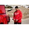 Milwaukee Hand Trucks FreeFlex L Long Sleeve Unisex Hooded Hoodie Red 352R-L - alternate 2