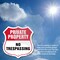 Signmission Private Property Shield Sign No Trespass, 4 inch X 4 inch, Vinyl Decal, 2PK SHI-D-2PACK-4-454 - alternate 4