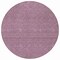 Homeroots 8' Eggplant And Ivory Round Geometric Washable Indoor Outdoor Area Rug 595639 - alternate 4