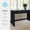 Martha Stewart Kayden Home Office Modular 2 Drawer Desk in Black w/Oil Rubbed Bronze Hardware NAN-PS-23519-BK-BK-MS - alternate 7