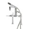 Kingston Brass 7" Center Deck-Mount Clawfoot Tub Faucet with Hand Shower, Polished Chrome AE6401DL - alternate 1