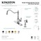 Kingston Brass Single-Handle Kitchen Faucet with Brass Side Sprayer, Matte Black GSY7700ACLBS - alternate 5