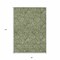 Homeroots 8' X 10' Olive Green And Light Green Floral Washable Indoor Outdoor Area Rug 594650 - alternate 7