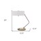 Homeroots 20" Brown Metal Two Light Lantern Desk USB Table Lamp With White Drum Shade 524743 - alternate 6